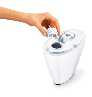 Air humidifier Beurer LB 37 air humidifier white; ultrasound humidification technology; 15 aroma pads; cleaning brush; 20 watts; max. 20m2