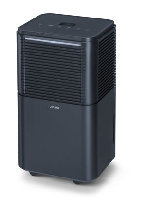 Moisture absorber Beurer LE 150 Air Dehumidifier, up to 12 liter/day; rooms 30 m2 (72 m3); Laundry drying function; Removable tank: 2.0 l; automatic mode; Night mode; timer;  2 fan levels; Environmentally friendly refrigerant R290