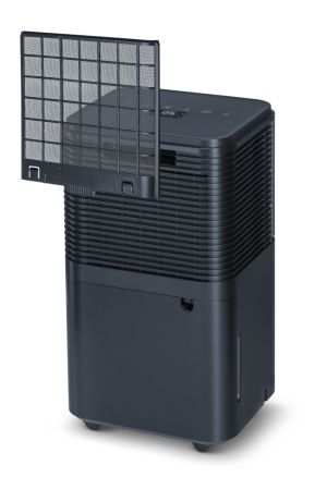 Moisture absorber Beurer LE 150 Air Dehumidifier, up to 12 liter/day; rooms 30 m2 (72 m3); Laundry drying function; Removable tank: 2.0 l; automatic mode; Night mode; timer;  2 fan levels; Environmentally friendly refrigerant R290