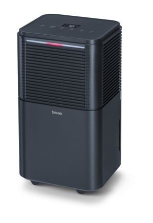 Moisture absorber Beurer LE 150 Air Dehumidifier, up to 12 liter/day; rooms 30 m2 (72 m3); Laundry drying function; Removable tank: 2.0 l; automatic mode; Night mode; timer;  2 fan levels; Environmentally friendly refrigerant R290