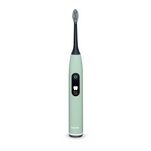 Electric toothbrush Beurer SC 50 peppermint Electric Sonic Toothbrush, up to 80,000 mov/min, 5 cleaning programs: Clean, Sensitive, Polish, Gum Care, Whiten, Pressure sensor, 2-min. timer, Incl. 2 toothbrush heads and magnetic charging plate, 22 d