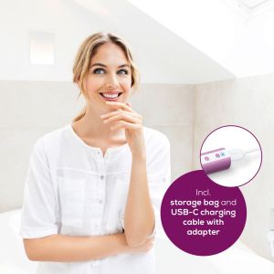 Manicure/pedicure set Beurer MP 52 Manicure/pedicure set; 7 attachments; adjustable speed; left/right rotation; speed 6,000 rpm - 15,000 rpm ±15%; storage case and USB-C cable with adapter