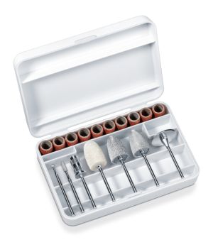 Manicure/pedicure set Beurer MP 52 Manicure/pedicure set; 7 attachments; adjustable speed; left/right rotation; speed 6,000 rpm - 15,000 rpm ±15%; storage case and USB-C cable with adapter