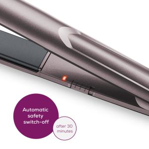 Press Beurer HS 15 Hair straightener, Ceramic coating, Quick heating, Spring-mounted hot plates, Automatic switch-off after 30 minutes, Transport lock