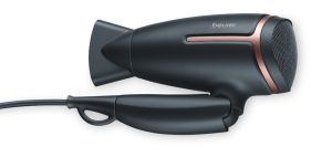 Hair dryer Beurer HC 25 Hair dryer, 1,600 W, ion function, folding handle, 2 heat settings, 2 blower settings, cold air, nozzle, overheating protection