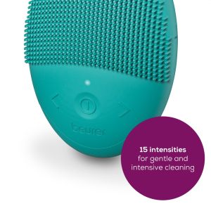 Facial device Beurer FC 52 Laguna silicone facial brush, 2-in-1 function - deep-pore cleansing & gently massage, Vibration technology, 15 intensities, Water-resistant, USB-C charging cable