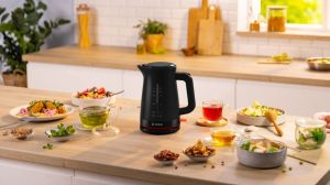 Електрическа кана Bosch TWK3M123, MyMoment Plastic Kettle, 2400 W, 1.7 l, Cup indicator, Limescale filter, Triple safety function, Black
