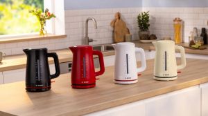 Електрическа кана Bosch TWK3M123, MyMoment Plastic Kettle, 2400 W, 1.7 l, Cup indicator, Limescale filter, Triple safety function, Black