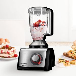 Кухненски робот BOSCH MC812M844, Food processor, MultiTalent 8, 1250 W, add.Tritan blender, Citrus press, Dough Tool, Whisk, Black -Brushed stainless steel