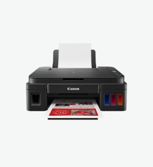 Canon PIXMA G3410 All-In-One Inkjet Multifunction Device, Black + Canon GI-490 BK