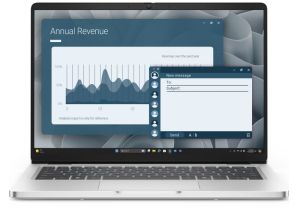 Laptop Dell Pro 14 PC14255, AMD Ryzen AI 7 350 (24 MB cache, 8cores, up to 5.0 GHz, 50 TOPS NPU), 14" FHD+(1920x1200) IPS, 300nits AG, 16 GB: 1 x 16 GB, DDR5, 5600 MT/s, 512 GB SSD, AMD Radeon 860M graphics, FHD HDR IR Cam and Mic, Wi-Fi 6E, FPR, Backlit