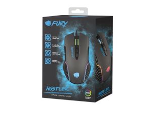Mouse Fury Gaming Mouse Hustler 6400DPI Optical With Software RGB Backlight
