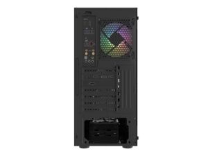 Carcasă Fury PC Shobo SH4F RGB Midi Tower, fereastră, neagră