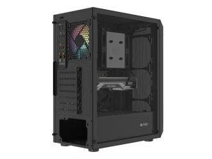 Carcasă Fury PC Shobo SH4 RGB Midi Tower, fereastră, neagră
