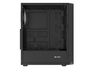 Carcasă Fury PC Shobo SH4 RGB Midi Tower, fereastră, neagră
