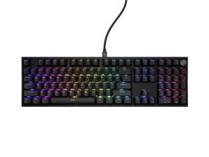 Keyboard Genesis Mechanical Gaming Keyboard Thor 404 Black RGB Backlight Outemu Peach Silent, US Layout