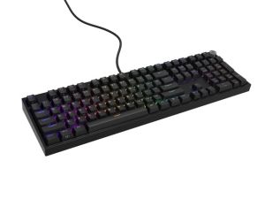 Keyboard Genesis Mechanical Gaming Keyboard Thor 404 Black RGB Backlight Outemu Peach Silent, US Layout
