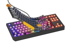 Keyboard Genesis Gaming Keyboard Thor 230 TKL Naval Blue Positive US Black RGB Mechanical Outemu Panda