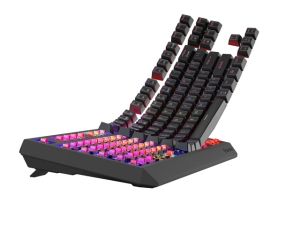 Keyboard Genesis Gaming Keyboard Thor 230 TKL Wireless US Black RGB Mechanical Outemu Red