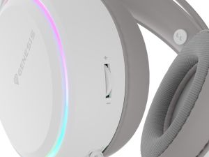 Headphones Genesis Headset Neon 613 G2 With Microphone RGB Illumination White