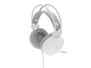 Headphones Genesis Headset Neon 613 G2 With Microphone RGB Illumination White