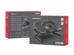 Cooling system Genesis Laptop Cooling Pad Oxid 850 15.6-17.3 5 Fans, Led Light