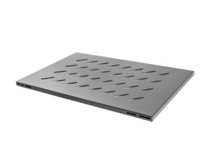 Lanberg accessory 19" fixed shelf for open rack 800mm 1U/480.5x580mm max load capacity up to 120kg black