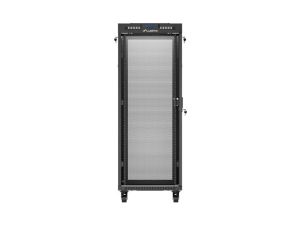 Communication cabinet Lanberg rack cabinet 19" free-standing 32U/600X1000 (FLAT PACK) with mesh door LCD black