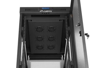 Communication cabinet Lanberg rack cabinet 19" free-standing 32U/600X1000 (FLAT PACK) with mesh door LCD black