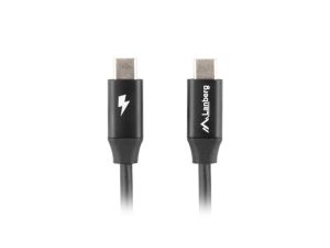 Cable Lanberg USB-C M/M 2.0 cable 1.8m Quick Charge 4.0, black