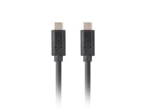 Cable Lanberg USB-C M/M 3.1 gen 2 cable 1m 10GB/s pd100w black
