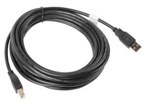 Cable Lanberg USB-A (M) -> USB-B (M) 2.0 cable 5m, black