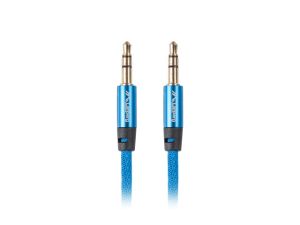 Cable Lanberg mini jack 3.5mm M/M 3 pin cable 3m, blue premium