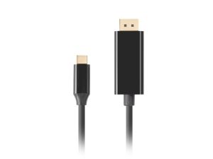 Cable Lanberg USB-C (M) -> Displayport(M) 1.2 4K 60hz cable 3m, black