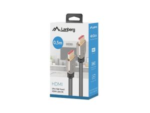Cablu Lanberg HDMI M/M V2.1 8K 60Hz cablu 0.5m, negru