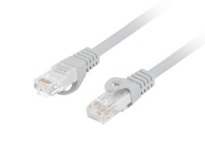 Cablu Lanberg patch cord CAT.6 UTP LSZH CCA 0,5 m Fluke Passed, gri