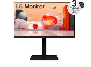 Monitor LG 24BA550-B, 23.8" IPS LED AG, 200cd/m2, Full HD 1920x1080, 100Hz, sRGB 95%, D-Sub, Display Port, HDMI, USB 5 Gbps, Speaker 2W x 2, Tilt, Height, Swivel, Pivot, Reader Mode, LG Switch app, Black