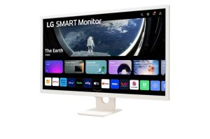 Monitor LG 32SR50F-W, 31.5" IPS Smart webOS23, Anti-Glare, 8ms, 1200:1, 250cd/m, sRGB 99%, FHD 1920x1080, HDR 10, HDMI, USB, Wi-Fi B/in, AirPlay 2, Speakers 5W x 2, Tilt, White