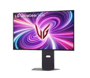 Monitor LG 32GS95UV-B, 31.5" 4K UHD OLED Dual-Mode, 0.03ms (GtG), UHD (3840x 2160), 4K 240Hz, FHD 480Hz, 1500000:1, 450 cd/m2, 1000:1, DCI-P3 98%, AMD FreeSync, NVIDIA G-Sync, DTS, Spacer 7Wx2, VRR, HDR 400, USB Down/Up-stream, HDMI, DisplayPort, Tilt, H