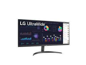 Monitor LG 34WQ500-B, 34" UltraWide AG, IPS Panel, 5ms, 1ms MBR, 1000:1, 400 cd/m2, 21:9, 2560x1080, 100 Hz, HDR 10, sRGB over 99%, AMD FreeSync, 100Hz, HDMI, Tilt, Height Adjustable, Reader Mode, Headphone Out, Black