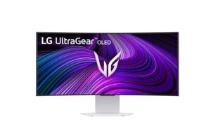 Monitor LG 34GX90SA-W, 34", OLED UltraGear 21:9 Curved Smart, IPS 0.03 ms, WQHD (3440x1440), 240Hz, HDR 10, 1500000:1, 250 cd/m2, DCI-P3 98.5%, USB 3.0, VRR, Free-sync, G-Sync, USB-C, PD 65W, HDMI, DP, PBP, Speakers, LG Switch, Height, Swivel, Tilt, White