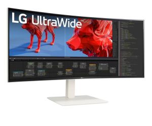 Monitor LG 38WR85QC-W, 37.5" UltraWide AG, Curved 21:9 IPS Panel, 1 ms (GtG), 1000:1, 450 cd/m2, WQHD+ (3840x1600), HDR600, DCI-P3 98%, AMD FreeSync, NVIDIA G-SYNC, 144Hz, USB Type-C, RJ45, Speakers 7Wx2, HDMI, DisplayPort, KVM, PBP, PIP, Tilt, Black