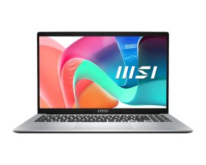 Laptop MSI Modern 15 F1MG, Intel Core 5 120U (10C/12T, up to 5 GHz, 12 MB), 15.6" FHD (1920x1080), IPS-Level, Intel Graphics 96EU 1.3 GHz, 16GB DDR4 2x8 3200MHz, 512GB PCIe Gen4x4 SSD, Intel WiFi 6E, BT v5.3, Backlit KBD White, Urban Silver, NO OS, 1.7kg
