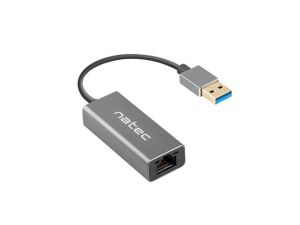Natec Cricket USB to RJ45 Ethernet Adapter Network Card Cricket USB 3.0, 1xRJ45 1GB, Cable