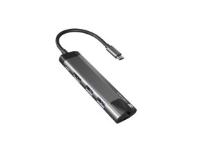 Docking station Natec Fowler Go Multiport Adapter 5 in 1, 2xUSB 3.0 HUB, HDMI 4K, USB-C PD, RJ45