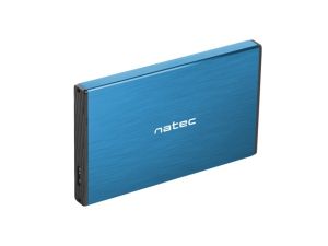 Natec External HDD/SSD Enclosure Rhino Go SATA 2.5" USB 3.0 Blue
