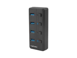 USB hub Natec USB 3.0 Hub Mantis 2 4-Port On/Off With AC Adapter