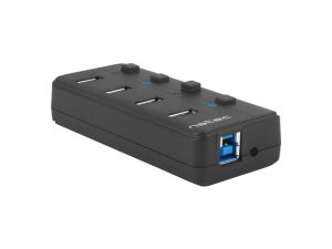 USB hub Natec USB 3.0 Hub Mantis 2 4-Port On/Off With AC Adapter