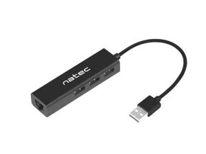 USB hub Natec usb 2.0 hub dragonfly 3x port usb 2.0 usb+rj45