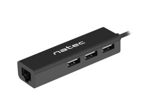 USB hub Natec usb 2.0 hub dragonfly 3x port usb 2.0 usb+rj45